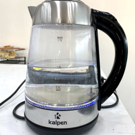Ấm đun nước siêu tốc thủy tinh điều chỉnh nhiệt độ Kalpen 1.7L KK88 chuẩn hàng Đức