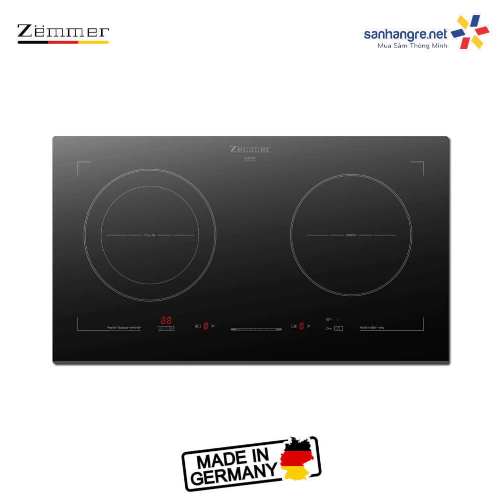 Bếp từ đôi Zemmer IH Z752GB bảo hành 36 tháng - Made in Germany