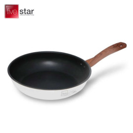 Chảo chống dính 3 đáy Inox 304 cán vân gỗ Fivestar 28cm, bảo hành 5 năm