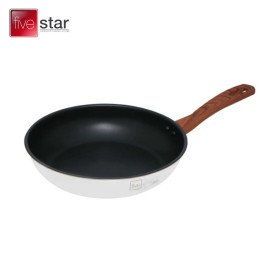 Chảo chống dính Inox 304 3 đáy cán vân gỗ Fivestar 26cm, bảo hành 5 năm