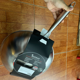 Chảo sâu lòng Inox 3 lớp đúc liền khối Makeup Uni Clad Kimscook 30cm