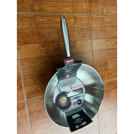 Chảo sâu lòng Inox 3 lớp đúc liền khối Makeup Uni Clad Kimscook 30cm