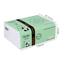 Thùng 30 gói Khăn giấy ăn rút Gấu Trúc Mylan cao cấp 3 lớp (300 tờ/gói)