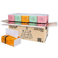 Thùng 30 gói Khăn giấy ăn rút Gấu Trúc Mylan cao cấp 3 lớp (300 tờ/gói)