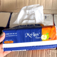 Thùng 20 gói giấy ăn rút Mylan quả Táo cao cấp 4 lớp (400 tờ/gói)