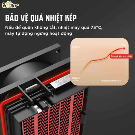 Máy sưởi gốm Bear DNQ-A19B1 cao cấp 1900W bảo hành 18 tháng