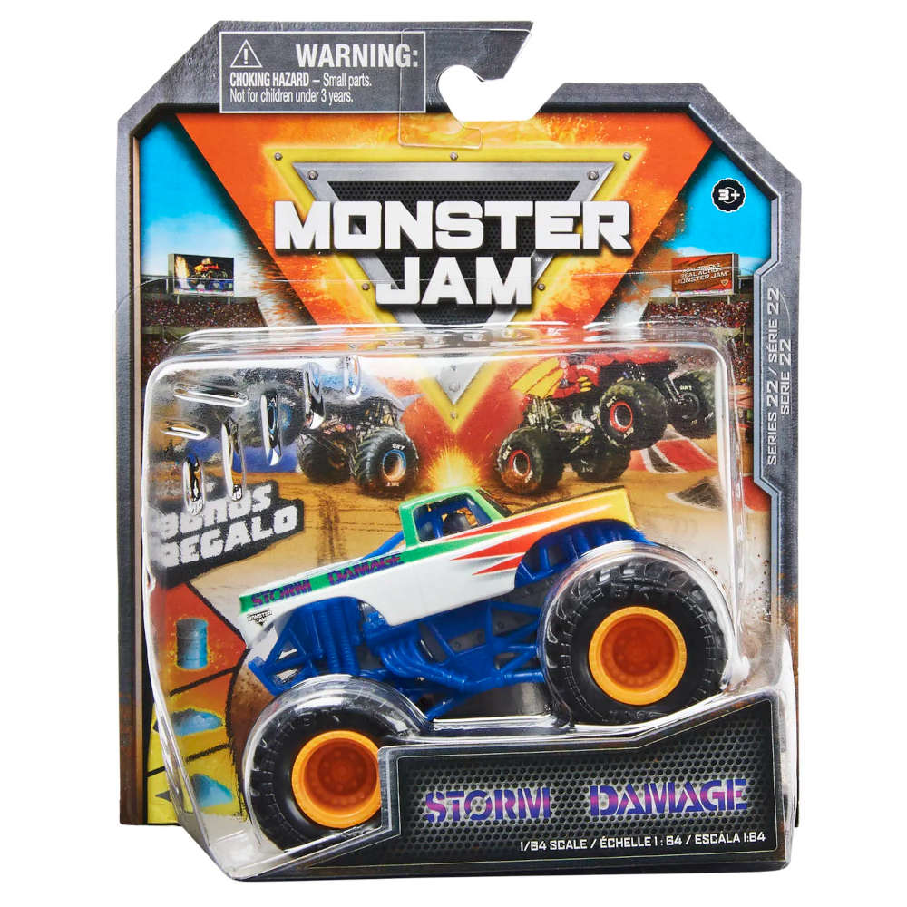 Đồ chơi ô tô chiến xe Monster Jam 6044941 tỷ lệ 1:64 - Storm Damage