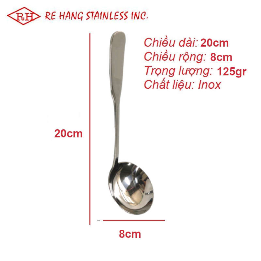 Muôi múc canh Inox 304 nguyên khối Rehang 901F hàng Việt Nam xuất khẩu ...