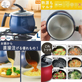 Nồi chiên ngập dầu DCM Nhật Bản 2.5 lít đáy từ kèm rổ chiên Inox, vung tự đứng