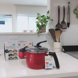 Nồi chiên ngập dầu DCM Nhật Bản 2.5 lít đáy từ kèm rổ chiên Inox, vung tự đứng