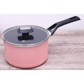 Quánh hợp kim nhôm chống dính vân đá đáy từ nắp kính Kims Cook 16cm EARM316H