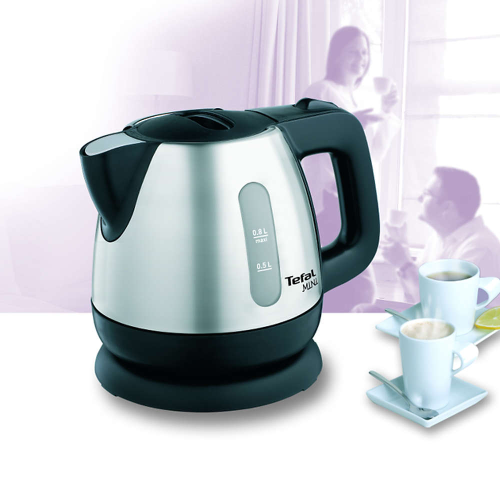 Ấm đun nước siêu tốc mini 0.8L Inox 304 Tefal BI81252A bảo hành 2 năm ...