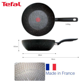Chảo chống dính sâu lòng đáy từ Tefal Meteor 28cm C6831922 - Made In France