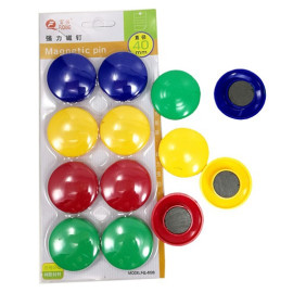 Vỉ 8 miếng nam châm sắc màu ghim giấy nhớ SMT-003 ..