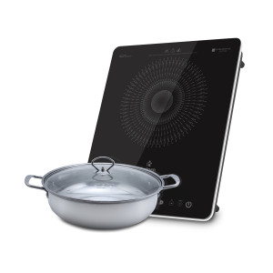 Bếp điện từ đơn Kalpen ICK-1613 công suất 2000W chuẩn Đức tặng Nồi Inox 28cm