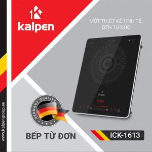 Bếp điện từ đơn Kalpen ICK-1613 công suất 2000W chuẩn Đức tặng Nồi Inox 28cm