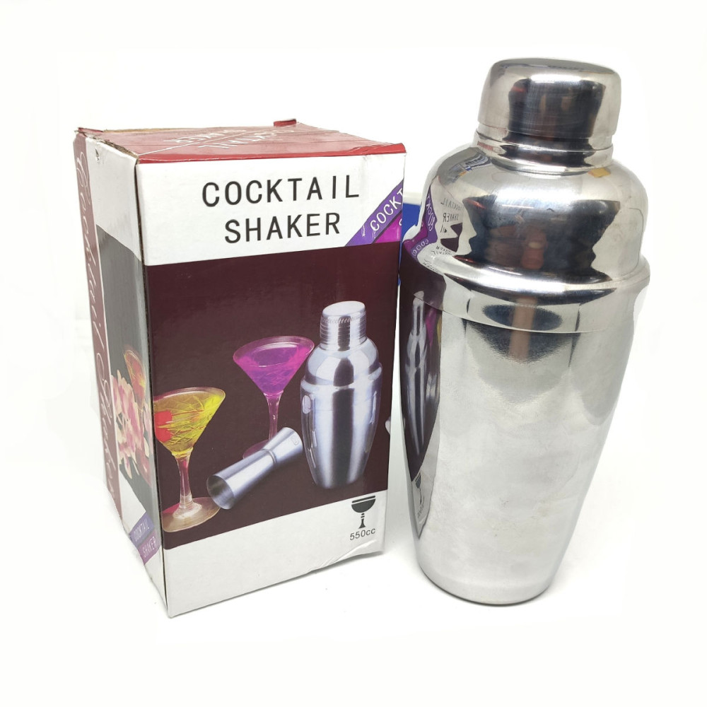 Bình lắc pha chế Inox cao cấp Cocktail Shaker 550ml hàng xuất Nhật
