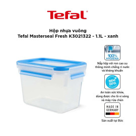 Hộp nhựa vuông 1.1L Tefal Masterseal Fresh K3021322 sản xuất tại Đức