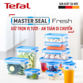 Hộp nhựa vuông 1.1L Tefal Masterseal Fresh K3021322 sản xuất tại Đức