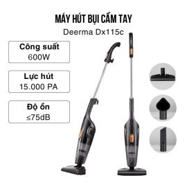 Máy hút bụi cầm tay Deerma DX115C công suất 600W lực hút 15000Pa