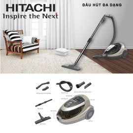 Máy hút bụi dạng hộp Hitachi CV-SF20 24CV-LBR công suất 2000W, xuất xứ Thái Lan