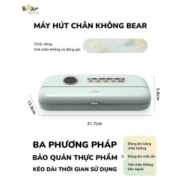 Máy hút chân không bảo quản thực phẩm Bear 95W SB-CK95W, bảo hành 18 tháng