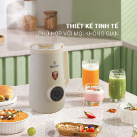 Máy làm sữa hạt mini Kalpen 600ml đa năng 8 chức năng chuẩn Đức, bảo hành 2 năm