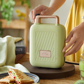 Máy kẹp nướng bánh mì sandwich 2 khay Bear DBC-C06M1, bảo hành 18 tháng