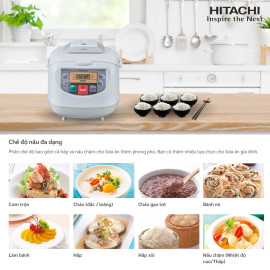 Nồi cơm điện tử 1.8L Hitachi RZ-D18GFY chế độ nấu Double Cook, nhập khẩu Thái Lan