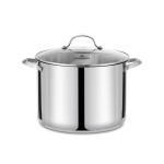 Nồi luộc gà inox 304 cao cấp 5 đáy Kalpen Lermat 28cm, bảo hành 5 năm