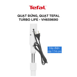 Quạt cây Tefal Turbo Life VH659690 công suất 55W khiển từ xa, bảo hành 24 tháng