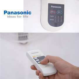 Quạt treo tường Panasonic F‑409MG có khiển, xuất xứ Malaysia, bảo hành 12 tháng