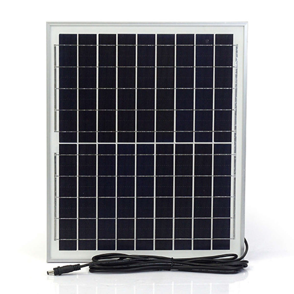 Tấm pin năng lượng mặt trời Solar Panel 18V 20W dây 4m có chân đế