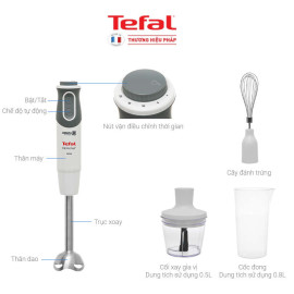 Máy xay sinh tố cầm tay Tefal Optichef HB643138 công suất 800W, bảo hành 2 năm