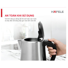 Ấm siêu tốc Inox 304 Hafele HS-K1703X dung tích 1.7L công suất 2200W