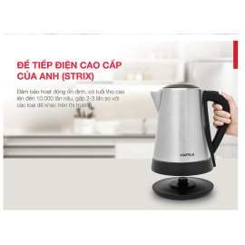 Ấm siêu tốc Inox 304 Hafele HS-K1703X dung tích 1.7L công suất 2200W