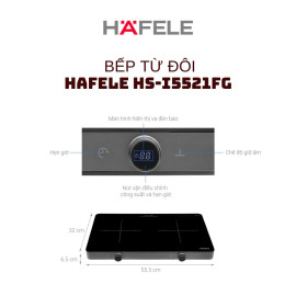 Bếp từ đôi dương Hafele HS-I5521FG (536.66.850) công suất 3000W hàng Đức