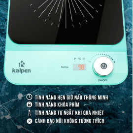 Bếp từ đơn Kalpen IK2 công suất 2200W chuẩn Đức, bảo hành 2 năm