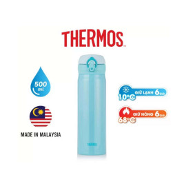 Bình giữ nhiệt nút bấm Thermos Nhật Bản dung tích 500ml, sản xuất Malaysia