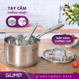 Bộ nồi quánh chảo chống dính Inox 5 món cao cấp Gume Hàn Quốc