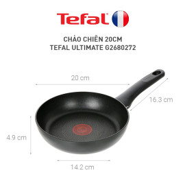 Chảo chiên chống dính đáy từ Tefal Ultimate 20cm - Made in France