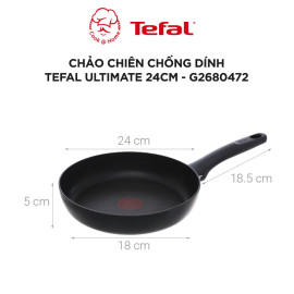 Chảo chiên chống dính đáy từ Tefal Ultimate 24cm - Made in France