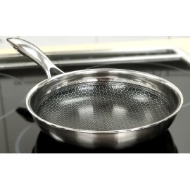 Chảo chống dính Inox 304 Kimscook Blackcube Vincent Hàn Quốc size 22cm