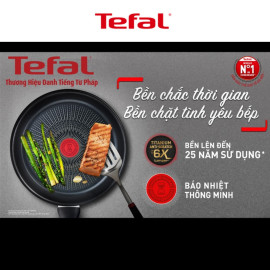 Chảo chiên rán chống dính Tefal Unlimited G2550502 size 26cm nhập khẩu Pháp