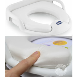 Bệ thu nhỏ bồn cầu cho bé Chicco có tay vịn, đệm lót êm