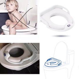 Bệ thu nhỏ bồn cầu cho bé Chicco có tay vịn, đệm lót êm