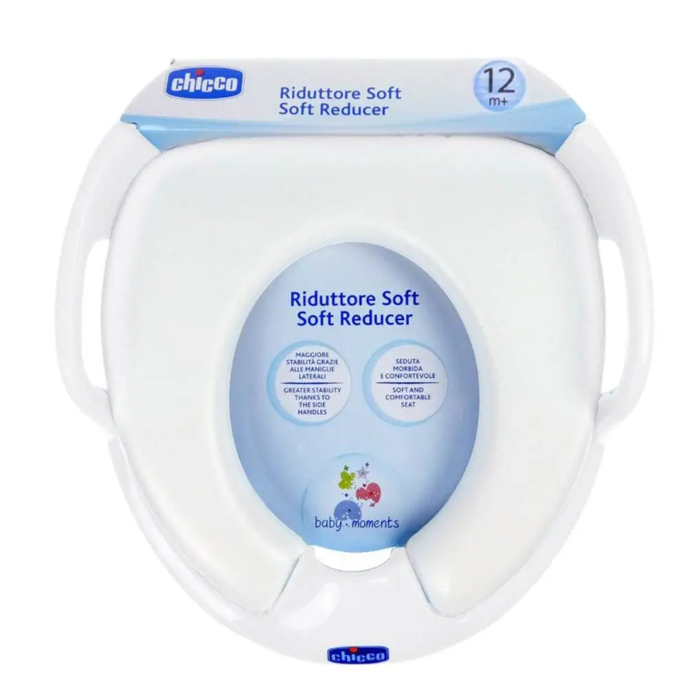 Bệ thu nhỏ bồn cầu cho bé Chicco có tay vịn, đệm lót êm