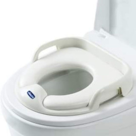 Bệ thu nhỏ bồn cầu cho bé Chicco có tay vịn, đệm lót êm