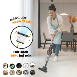 Máy hút bụi cầm tay Kalpen Đức V1 công suất 1000W màu tím bảo hành 2 năm