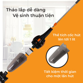 Máy hút bụi cầm tay Kalpen Đức V1 công suất 1000W màu tím bảo hành 2 năm